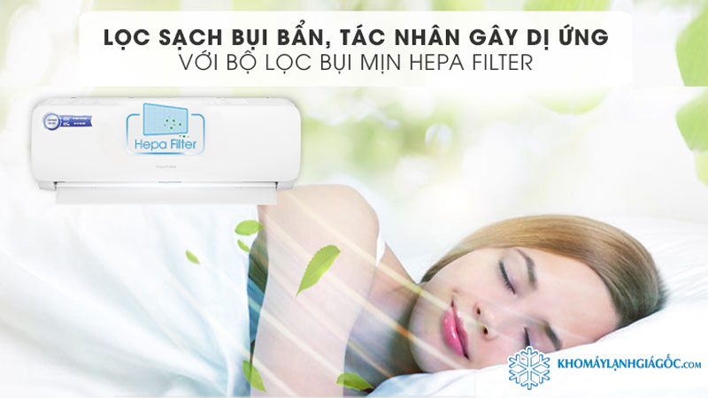 Bảo vệ sức khỏe người dùng với bộ lọc bụi mịn Hepa Filter