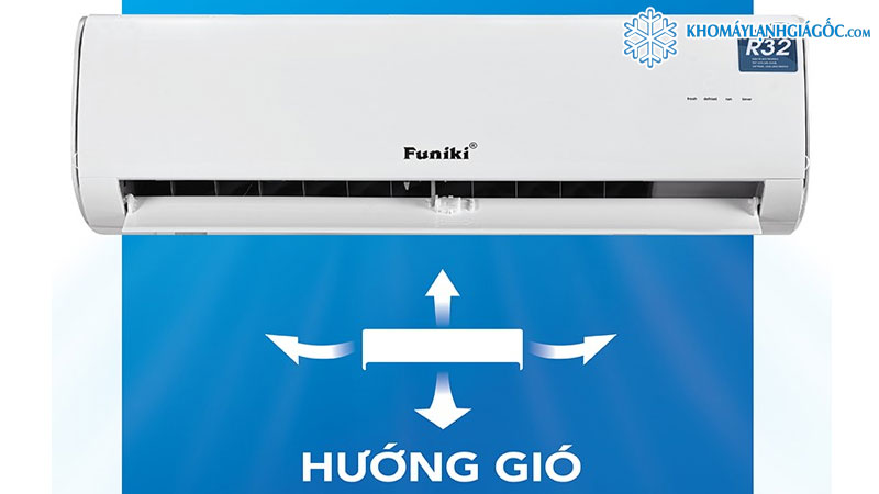 Máy lạnh Funiki 1HP SC09MMC2 giúp lan tỏa hơi lạnh đồng đều