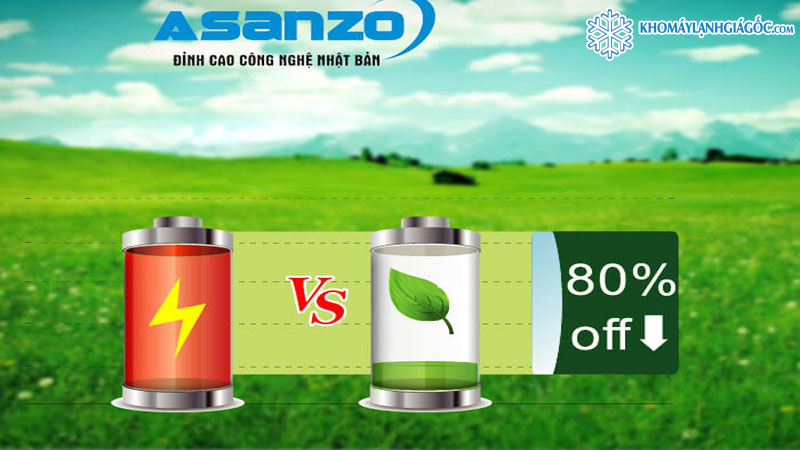 Máy lạnh Asanzo Inverter 1HP K09N66 tiết kiệm điện tối đa lên đến 80%