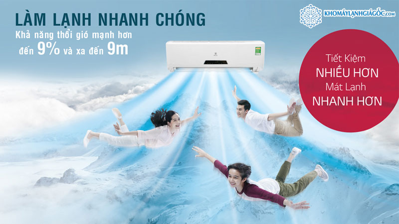 Máy lạnh LG Inverter 1.5 HP V13ENC làm lạnh nhanh căn phòng của bạn chỉ trong 3 phút