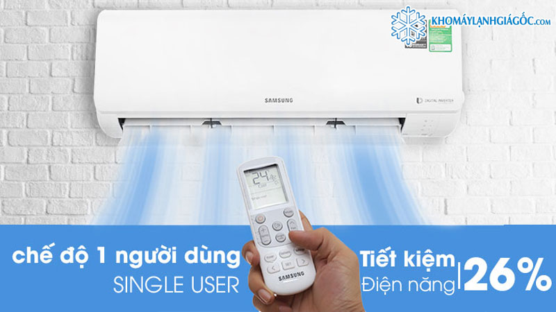 Chế độ 1 người dùng tiết kiệm điện thêm lên đến 26%