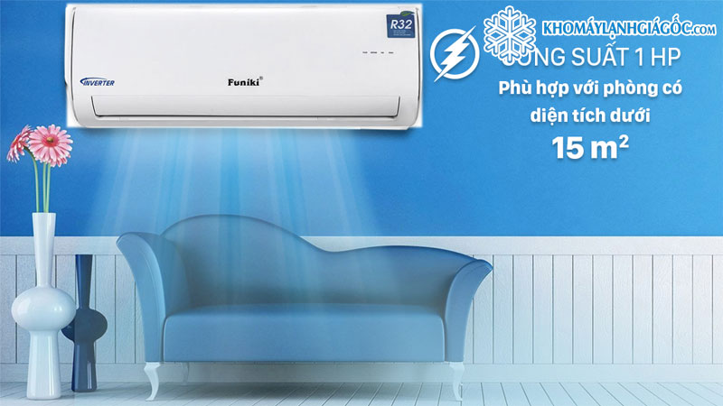 Máy lạnh Funiki Inverter 1HP HIC09TMU.ST3 phù hợp cho phong dưới 15m2