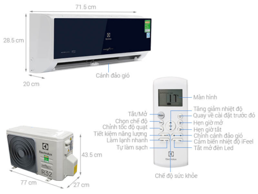Máy Lạnh Electrolux Inverter ESV09CRO-C1