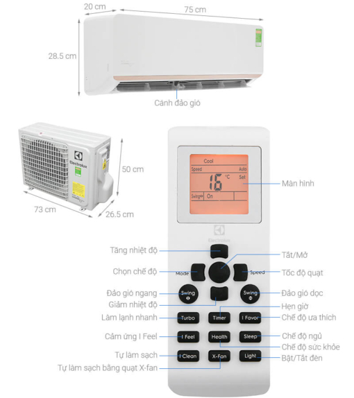 Máy lạnh Electrolux Inverter 1 HP ESV09CRR-C6