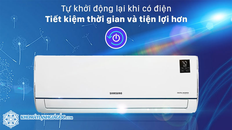 Tiện ích hơn với chức năng tự khởi động lại khi có điện