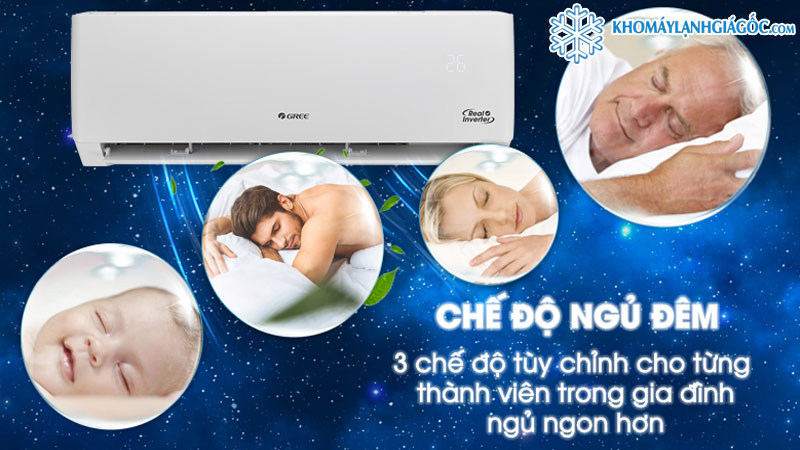 Thoải mái, thư giãn với 3 chế độ ngủ thông minh