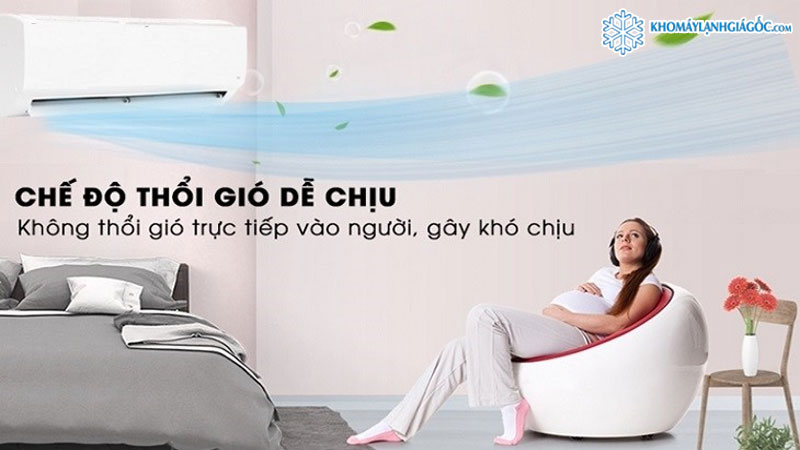 Máy lạnh LG Inverter 1.5 HP V13ENS1 tích hợp chế độ thổi gió dễ chịu