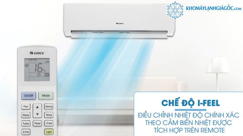 Máy lạnh Gree 2.5 HP GWC24KE-K6N0C4 tự động điều chỉnh chính xác nhiệt độ