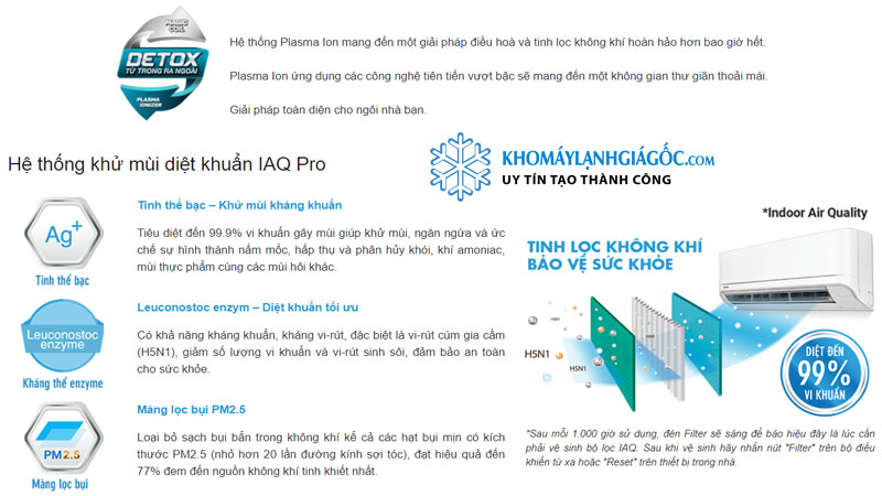 Hệ thống khử, diệt mùi IAQ Pro