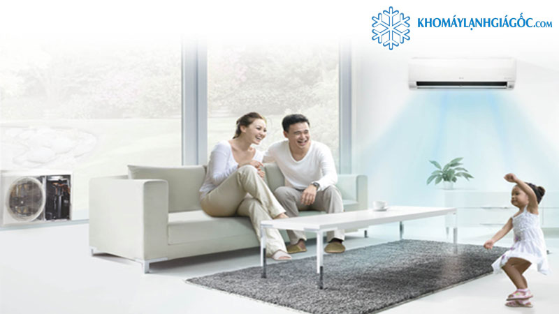 Máy lạnh LG Inverter 1.5 HP V13API có hướng gió dễ chịu làm mát nhưng không lạnh