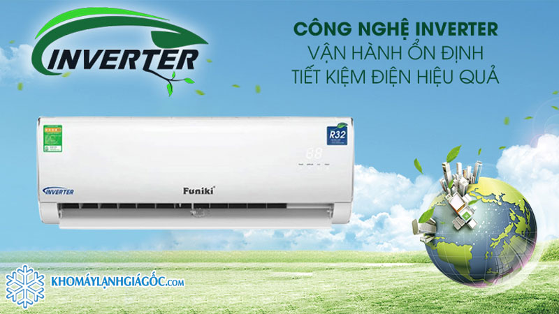 Máy lạnh Funiki Inverter 1HP HIC09TMU.ST3 tiết kiệm điện năng chuẩn 5 sao