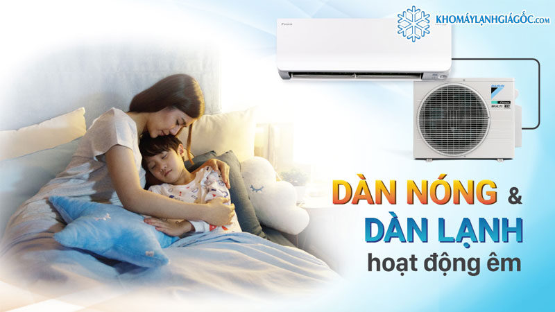 Máy lạnh Daikin Inverter 1.5 HP FTKY35WAVMV vận hành siêu êm ái mang lại cho bạn những giấy phút thư giãn nhất